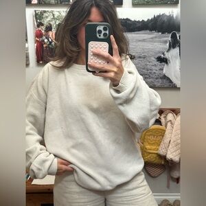 100% Cotton Vintage White Cape Isle Knitters Sweater